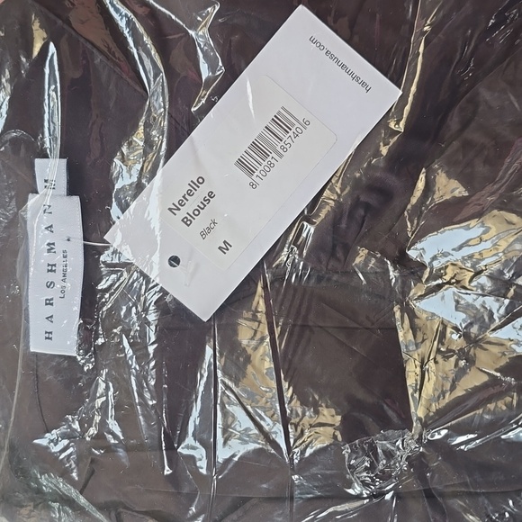 NWT! Harshman, Nerello Blouse, Black, Size Medium, NEW! -MSRP $196 - Picture 4 of 4